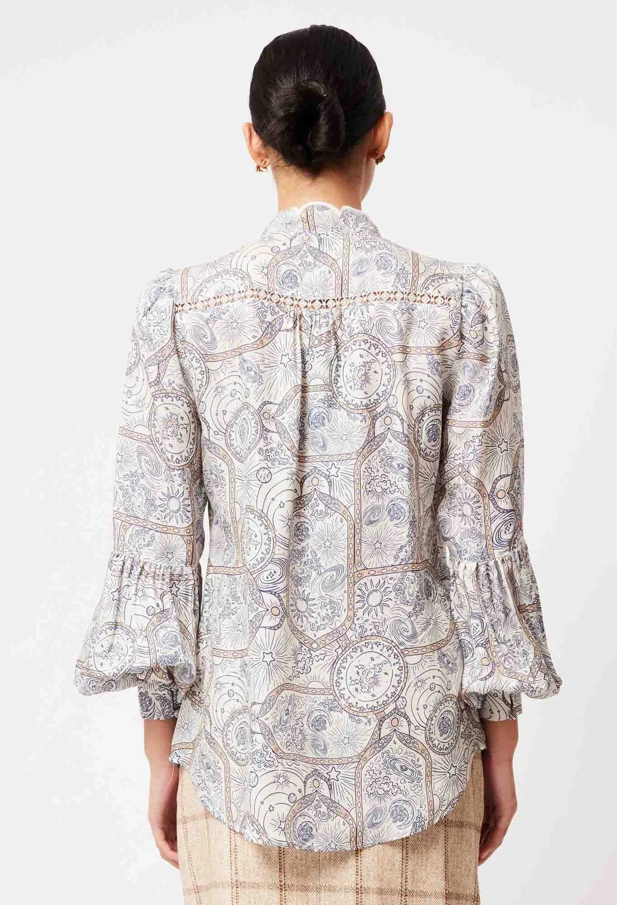 Sale - Once Was - Vega Viscose Cupro Shirt - Astral Print