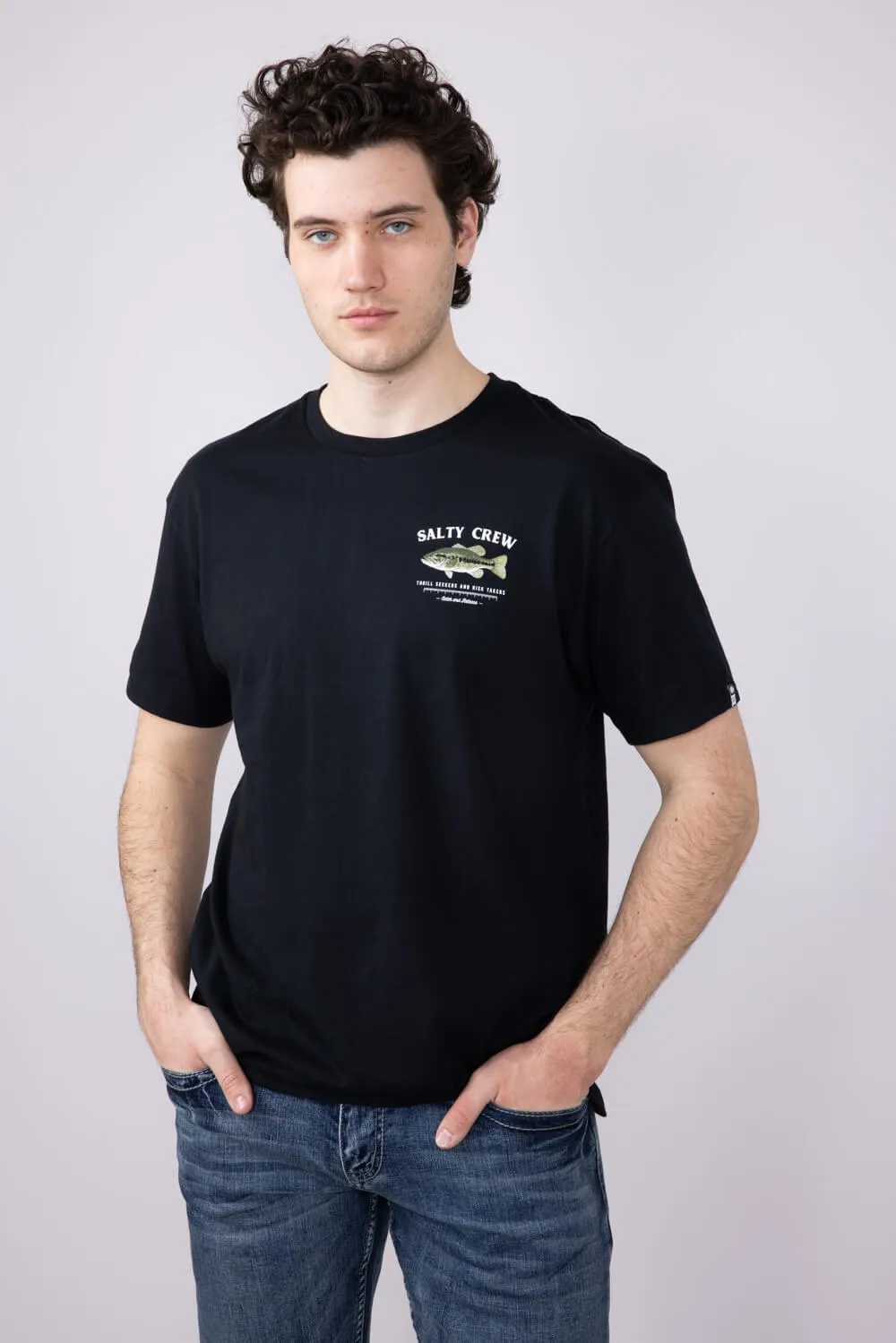 Salty Crew Big Mouth T-Shirt for Men in Black | 20035228-BLK