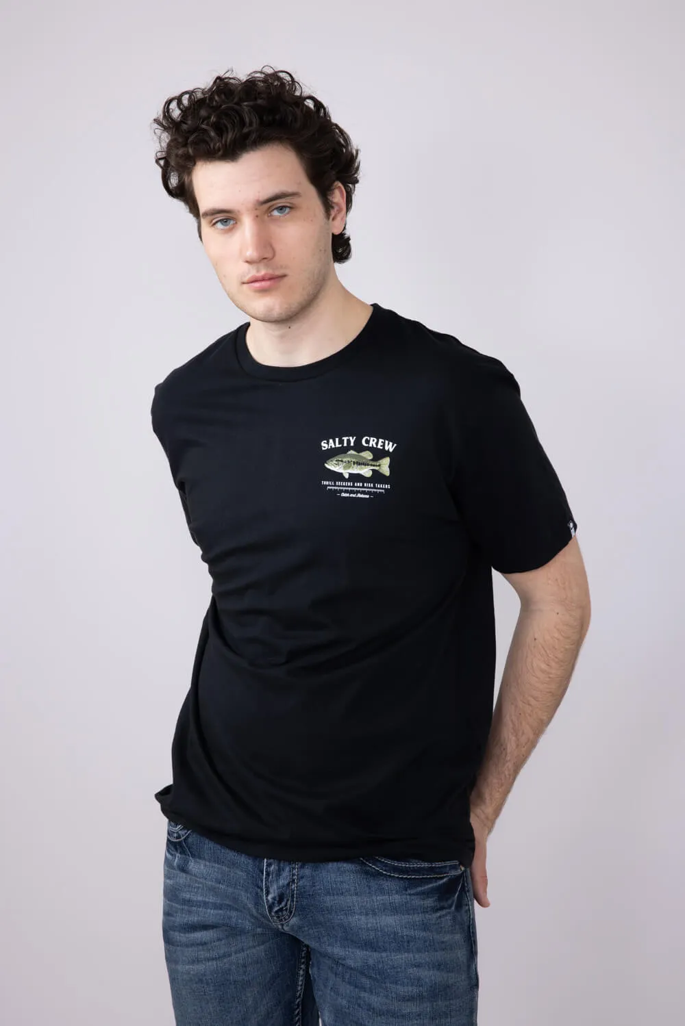 Salty Crew Big Mouth T-Shirt for Men in Black | 20035228-BLK