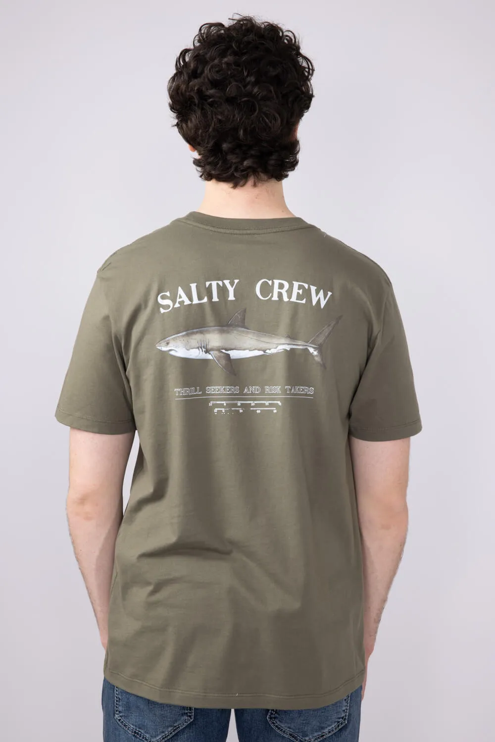 Salty Crew Bruce T-Shirt for Men in Dusty Olive | 20035067-DUSTY OLIVE