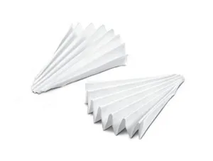 Sartorius FT-4-314-240 Qualitative & Technical Papers, Creped/ Grade 6 S/N / ⌀ 240 mm Folded Filters, 100/Pk.