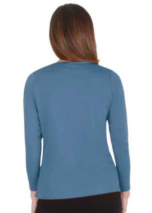 Satin Trim Long Sleeve
