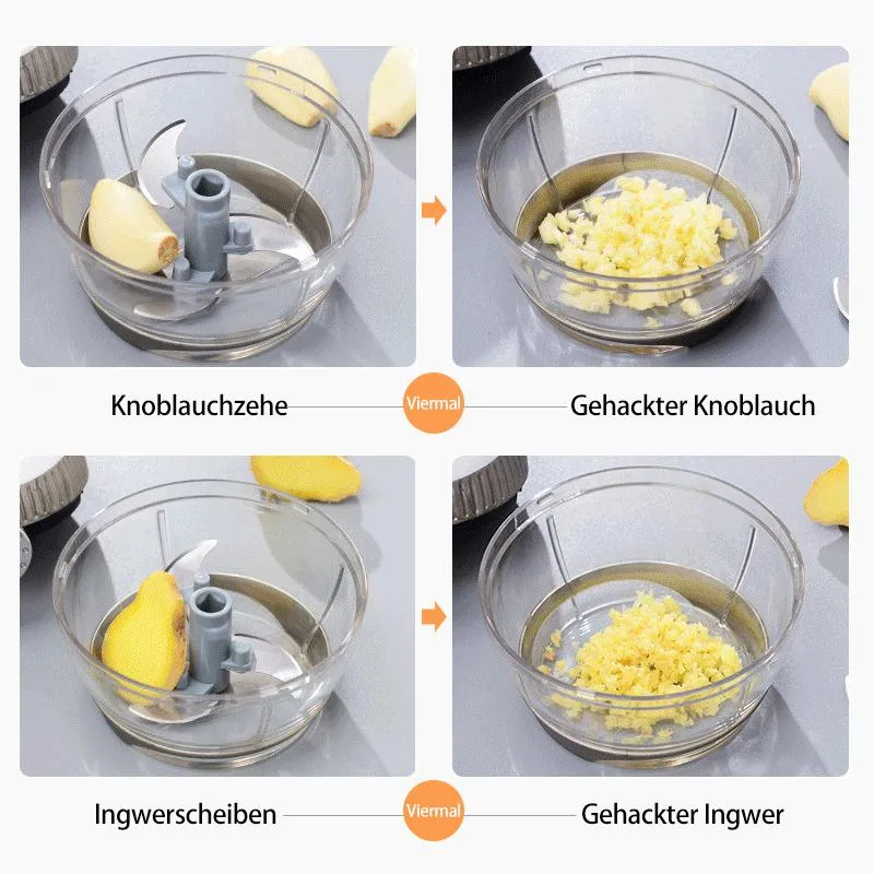 Schnell ziehend Manuelle Mini-Küchenmaschine