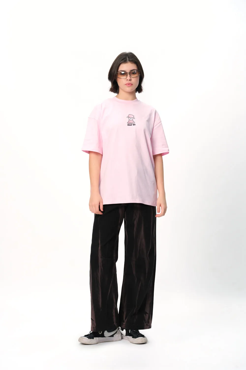 Sheep Me Embroidered Premium Oversized T-shirt