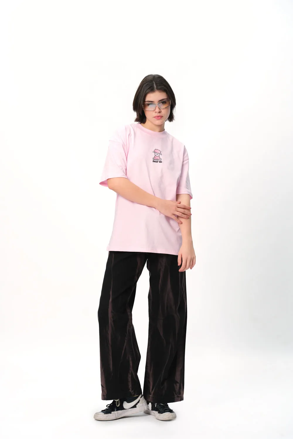 Sheep Me Embroidered Premium Oversized T-shirt