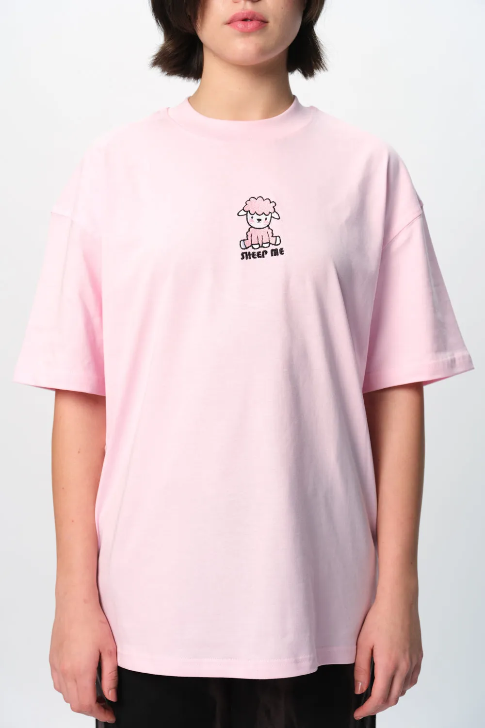 Sheep Me Embroidered Premium Oversized T-shirt