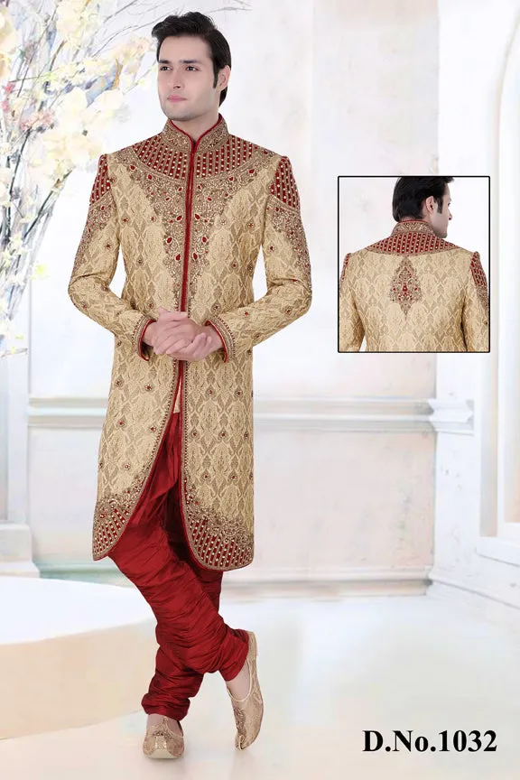 Sherwani (Custom Tailored) - (D.No.-1032)