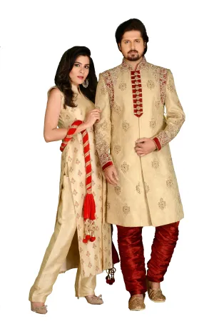 Sherwani (Custom Tailored) - (D.No.-1113)