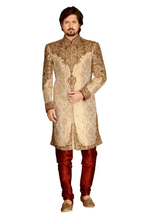 Sherwani (Custom Tailored) - (D.No.-1195)