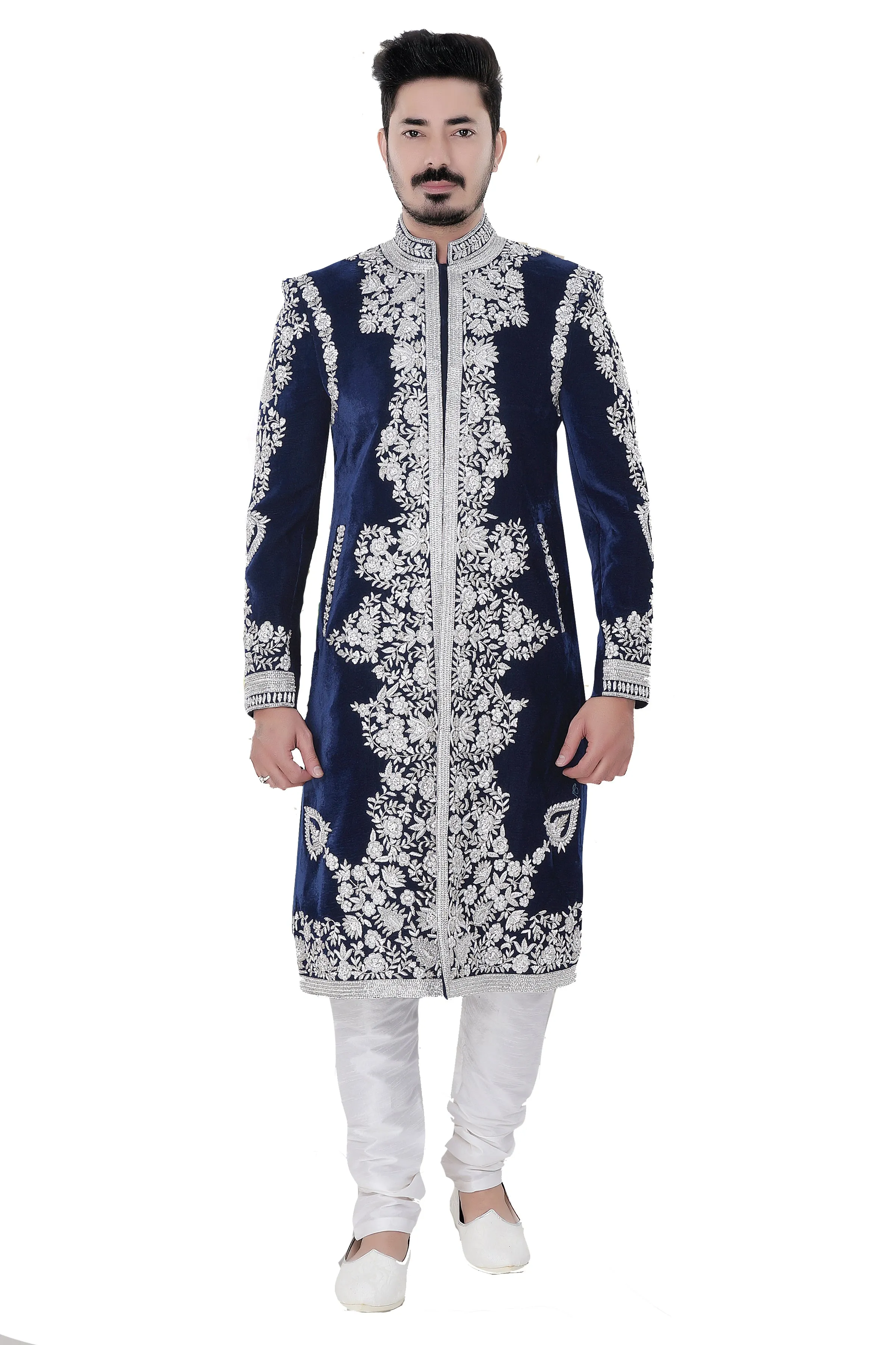 Sherwani (Custom Tailored) - (D.No.-1250)