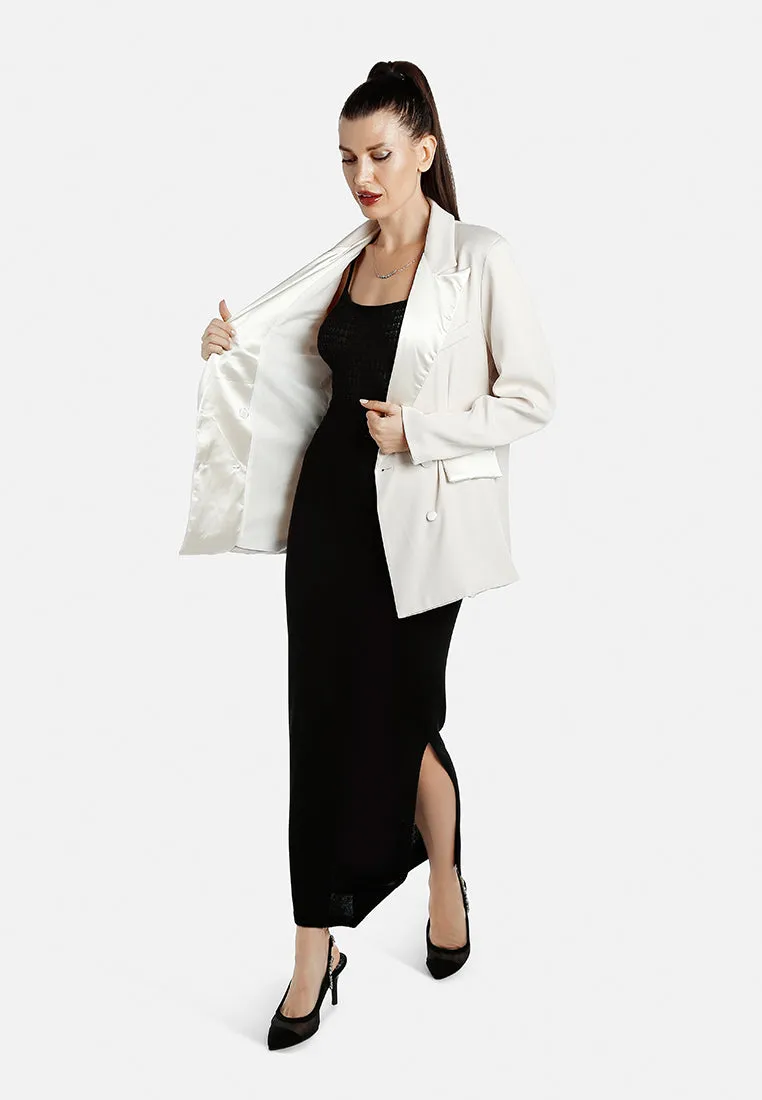 Single-Breasted Solid Blazer By RUW