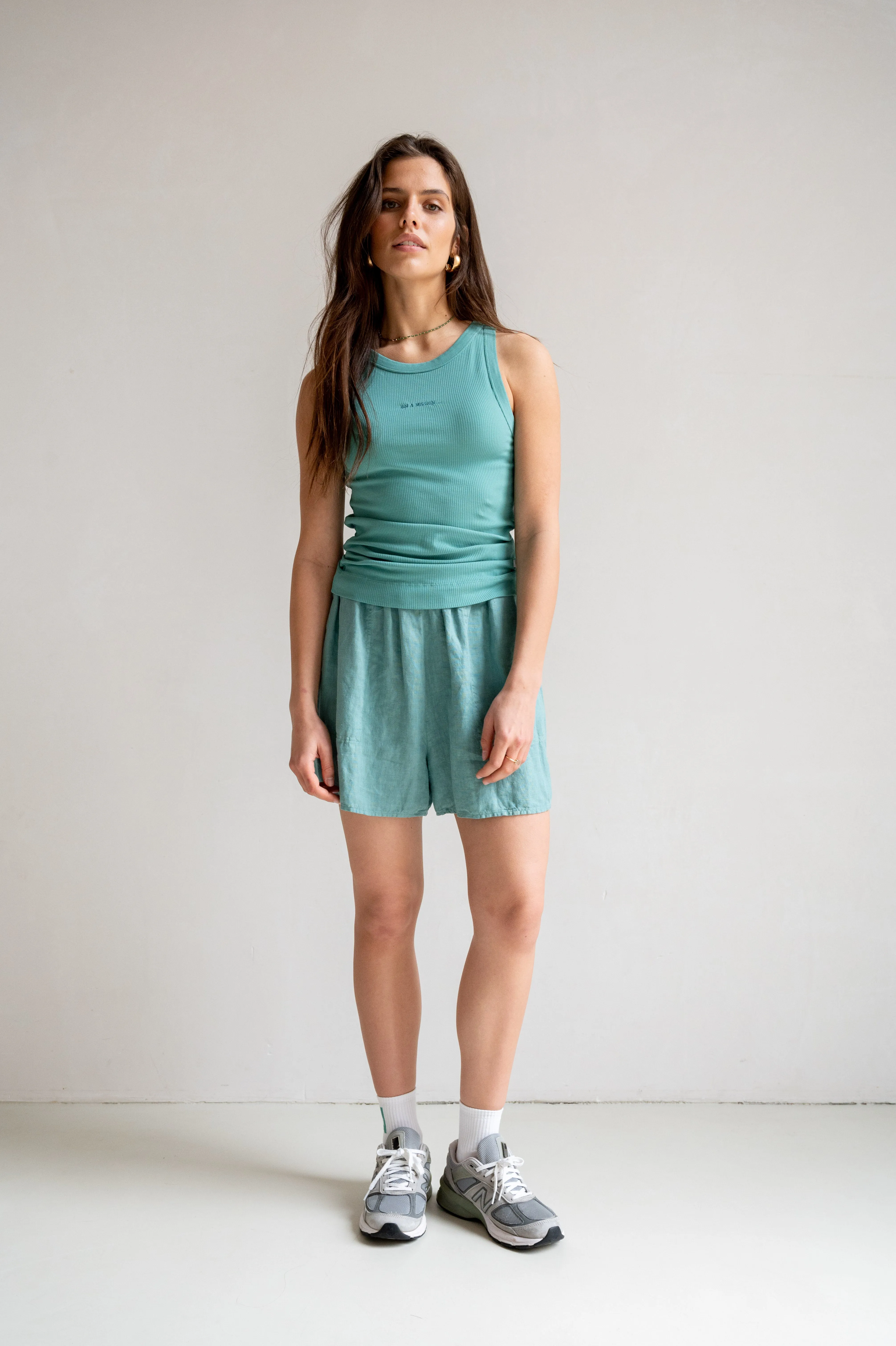 SINGLET EMBROIDERY (S25F1643LTD) SEA