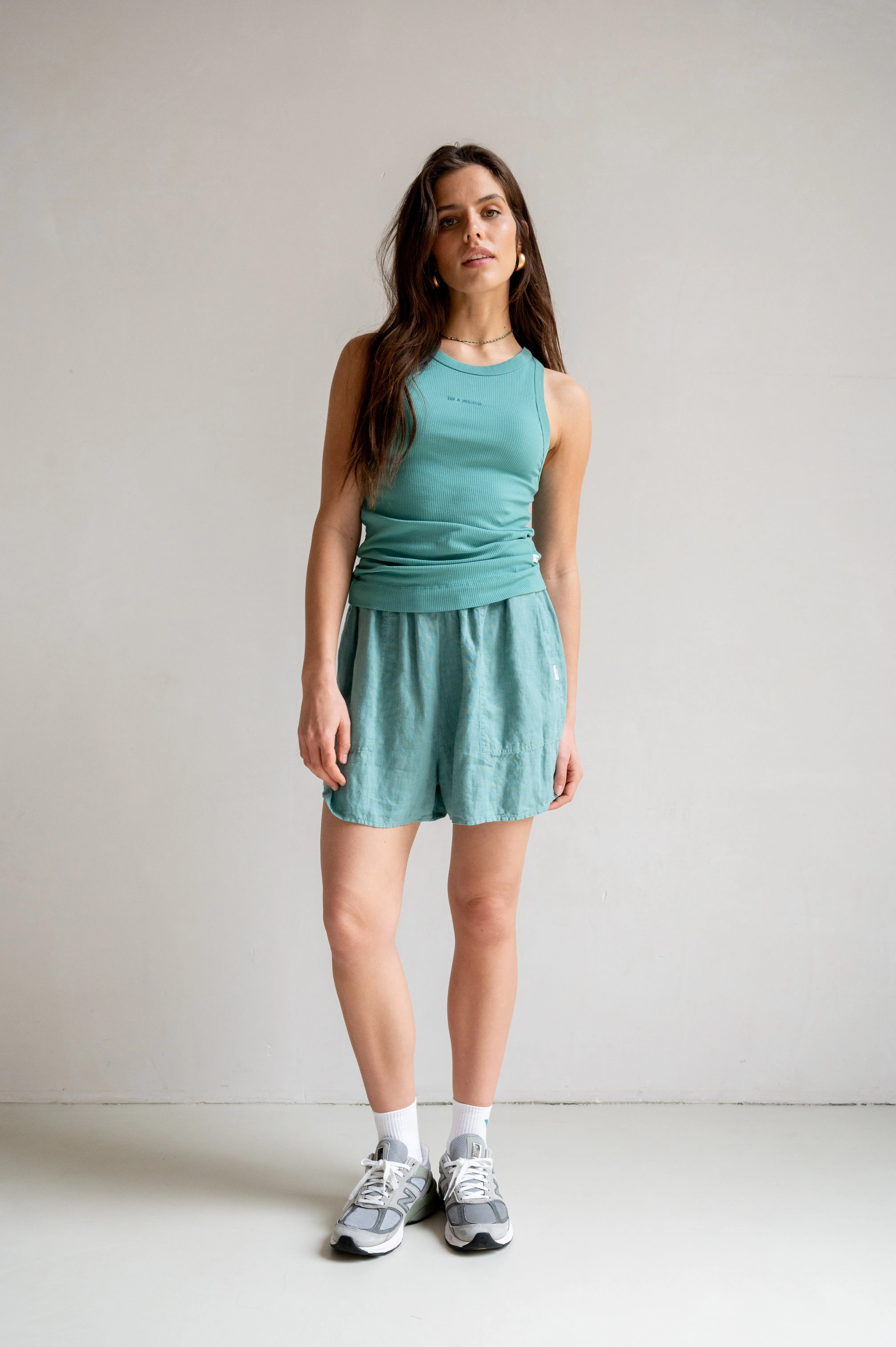 SINGLET EMBROIDERY (S25F1643LTD) SEA