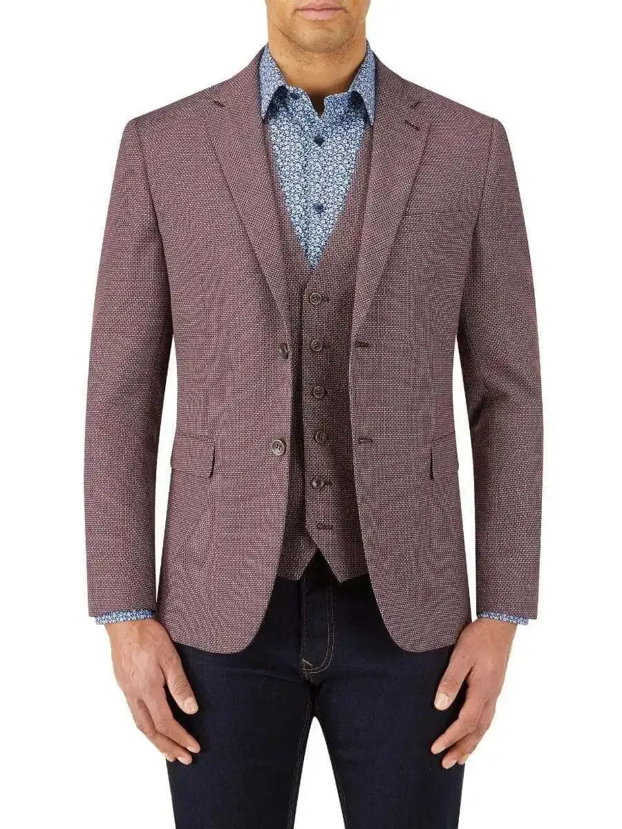 Skopes Rugani Micro Weave Jacket Berry