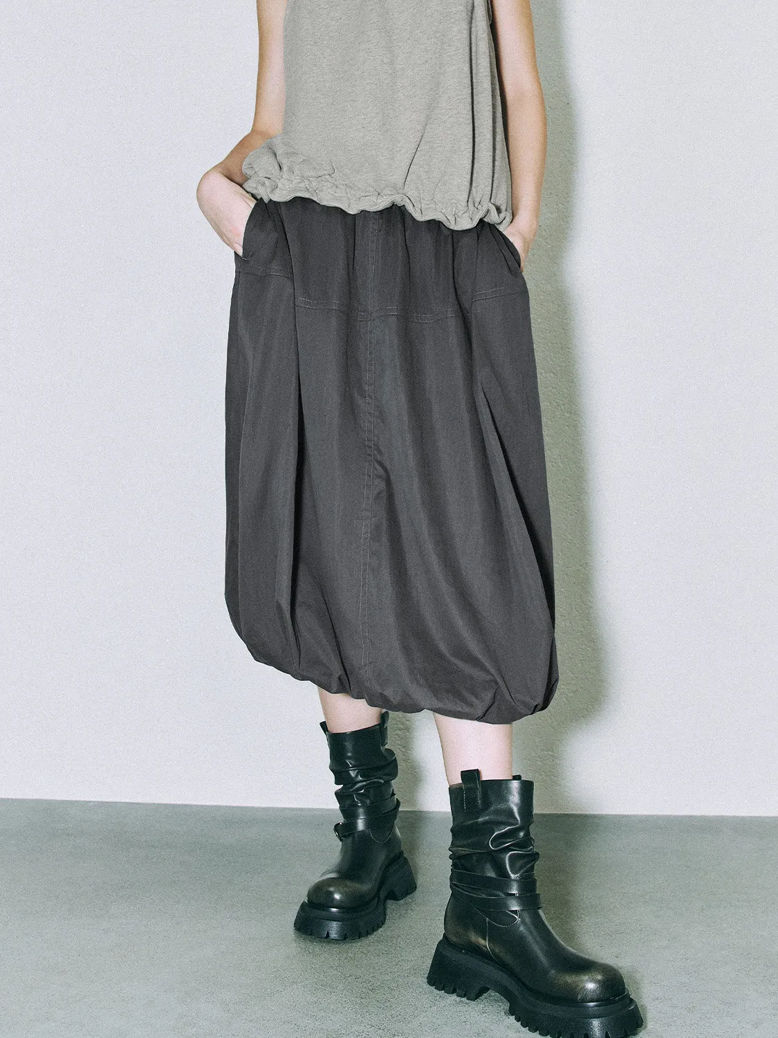 Slant Pocket Balloon Skirts