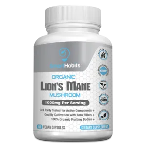 Smart Habits Organic Lion's Mane Mushroom (1000 mg) 60 vcaps