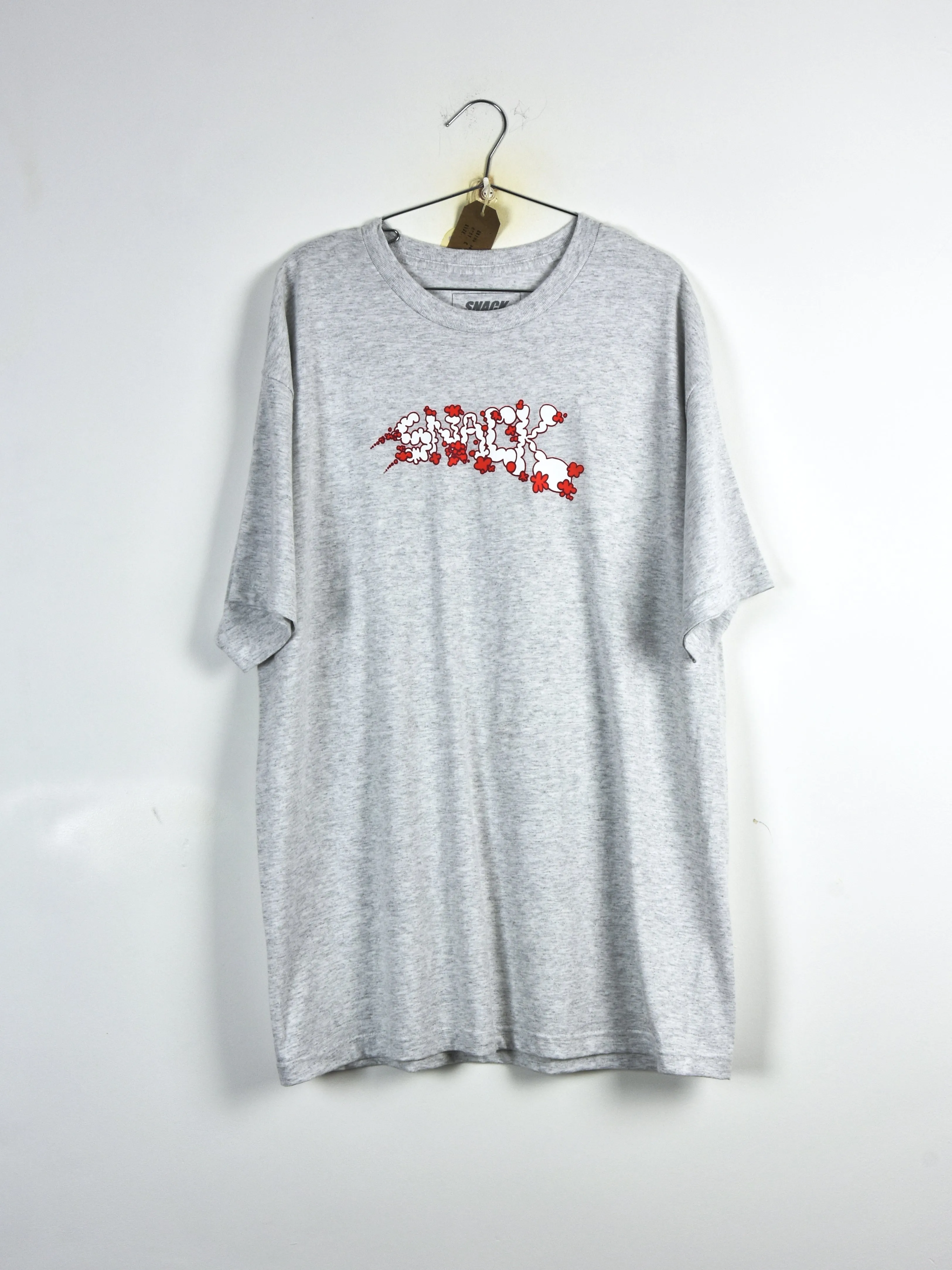 Snack Skateboards - Vapours T Shirt - Heavweight Cotton - Ash Grey