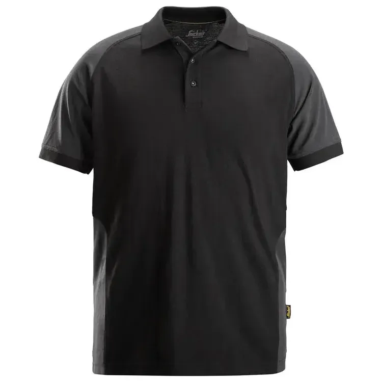 Snickers 2750 Two-Coloured Polo Shirt Black