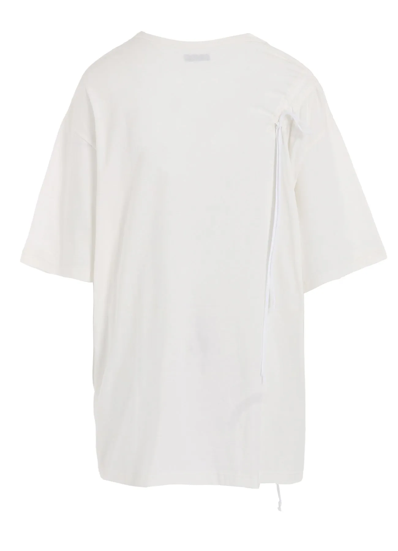 SOFT JERSEY T-SHIRT WITH GATHERED STRINGS
