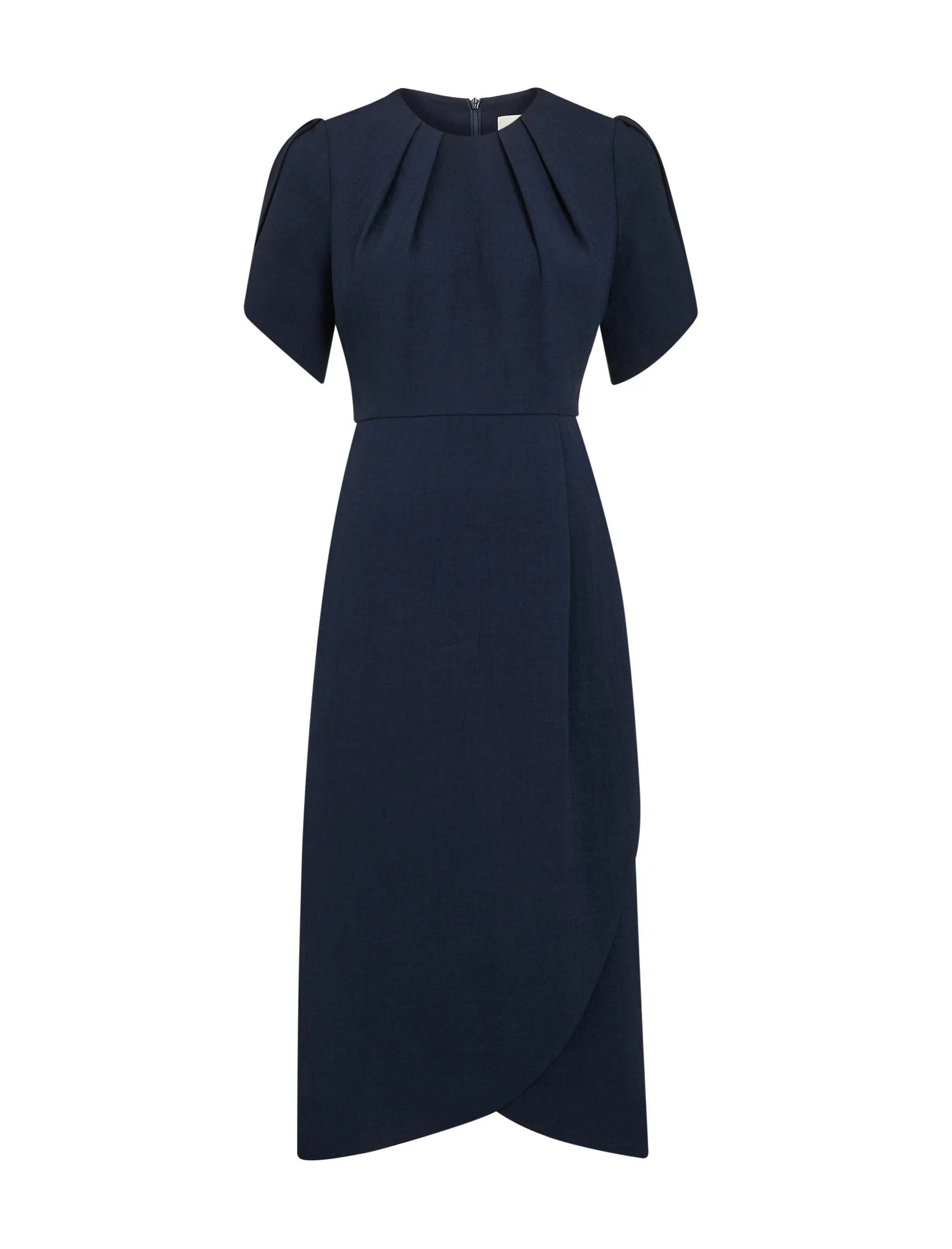 Sophie Techni Voile Midi Dress - Navy