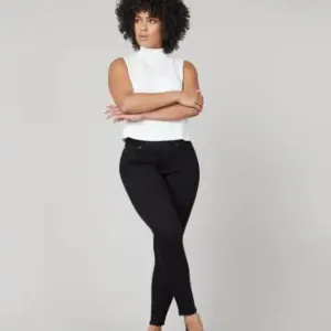 SPANX by Sara Blakely Ankle Skinny Jeans, Clean Black