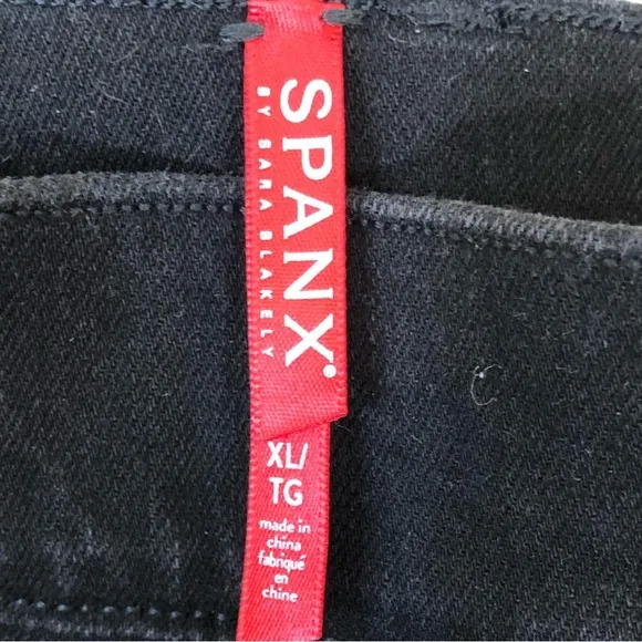 SPANX by Sara Blakely Ankle Skinny Jeans, Clean Black