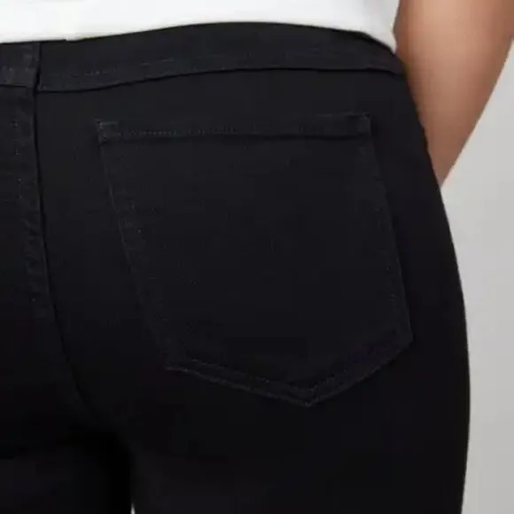 SPANX by Sara Blakely Ankle Skinny Jeans, Clean Black