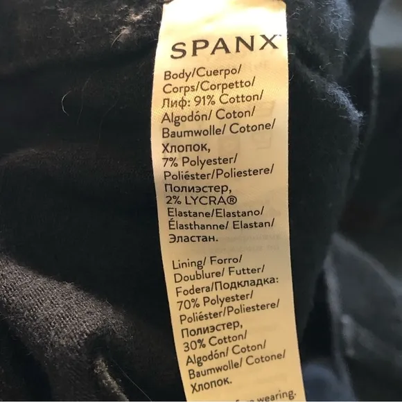 SPANX by Sara Blakely Ankle Skinny Jeans, Clean Black
