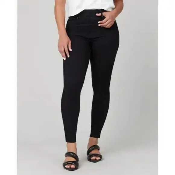 SPANX by Sara Blakely Ankle Skinny Jeans, Clean Black