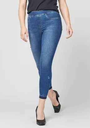 Spanx Distressed Ankle Skinny Jeans, Medium Wash