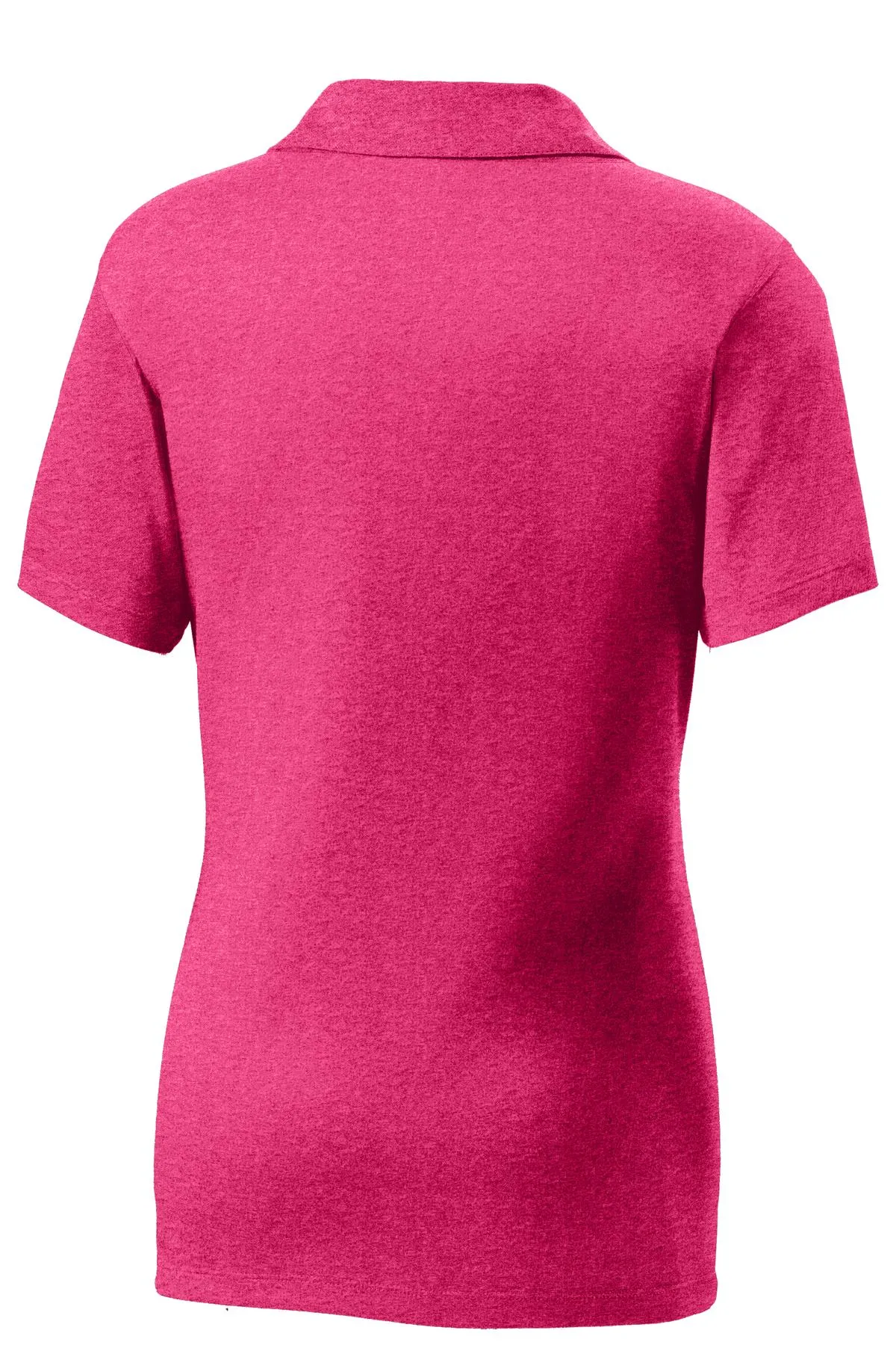 Sport-Tek Women's Heather Contender Polo. LST660 Pink Raspberry Heather