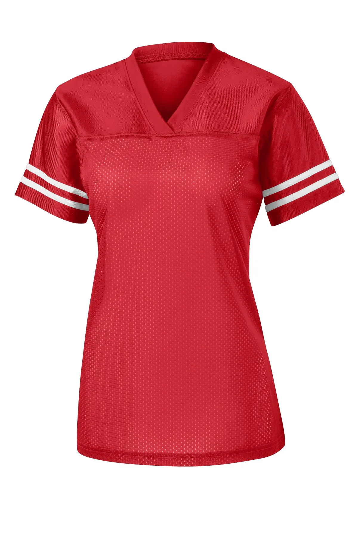 Sport-Tek Women's PosiCharge Replica Jersey. LST307 True Red/ White