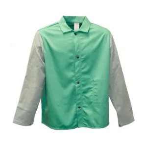 STANCO Flame Resistant Jackets, 3X-Large, Cotton Blend, Green, FR630LS-3XLT