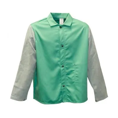 STANCO Flame Resistant Jackets, 3X-Large, Cotton Blend, Green, FR630LS-3XLT