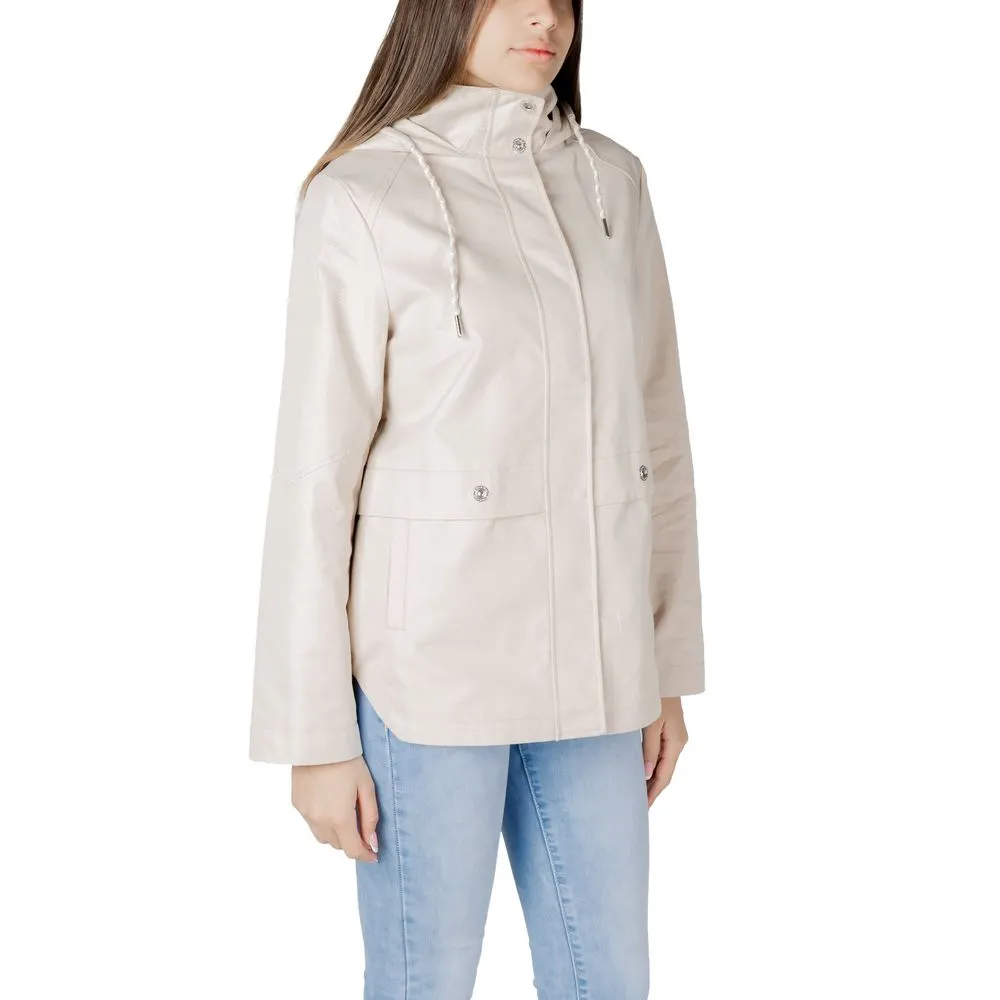 Street One Beige Cotton Jackets & Coat