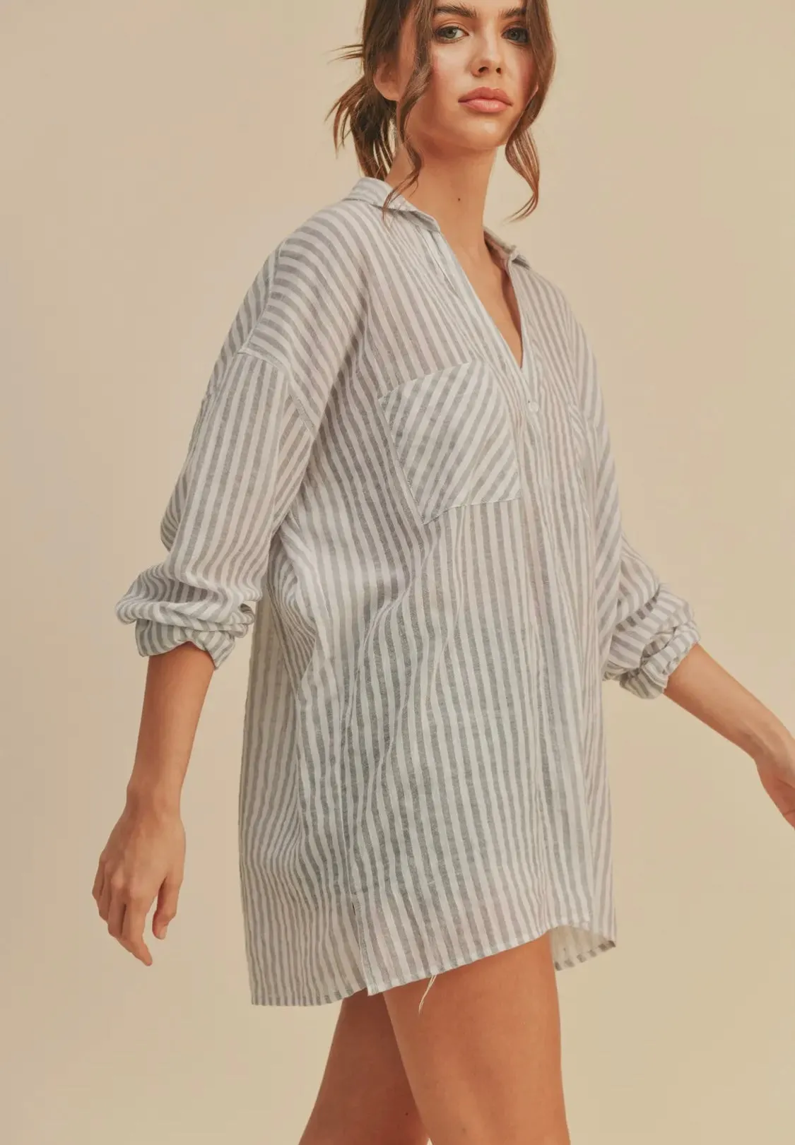 Striped Button Down Shirts