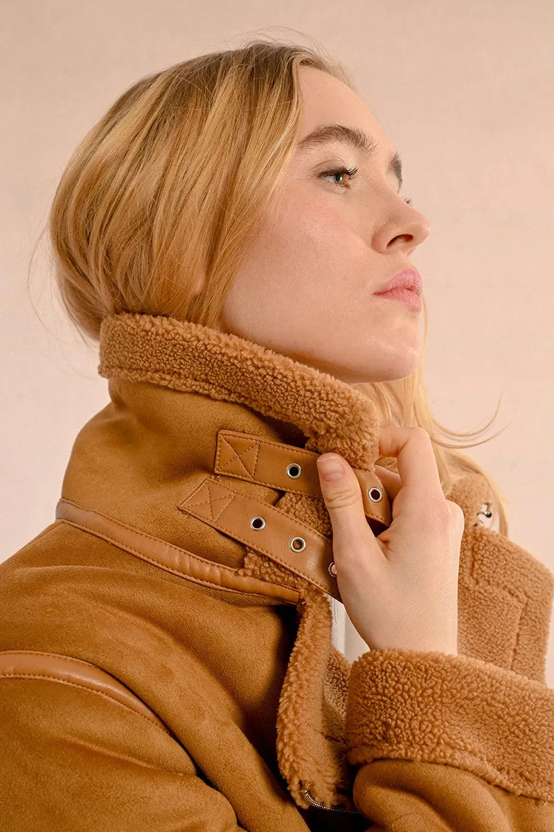SUEDETTE BOMBER JACKET
