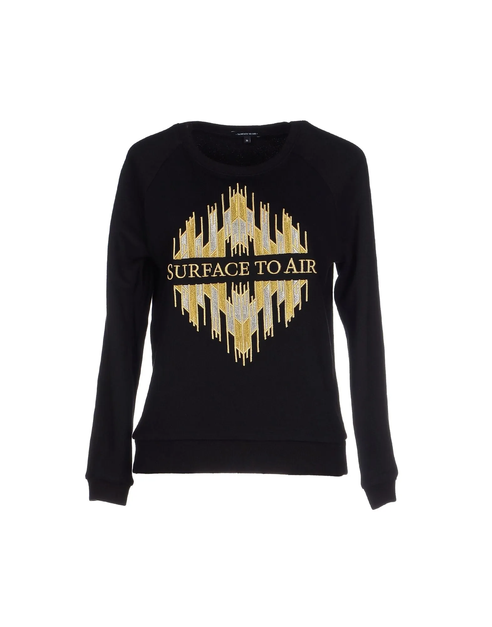 SURFACE TO AIR Women's Black   Gold Kaisa Sweater Sz 40 $280 NEW