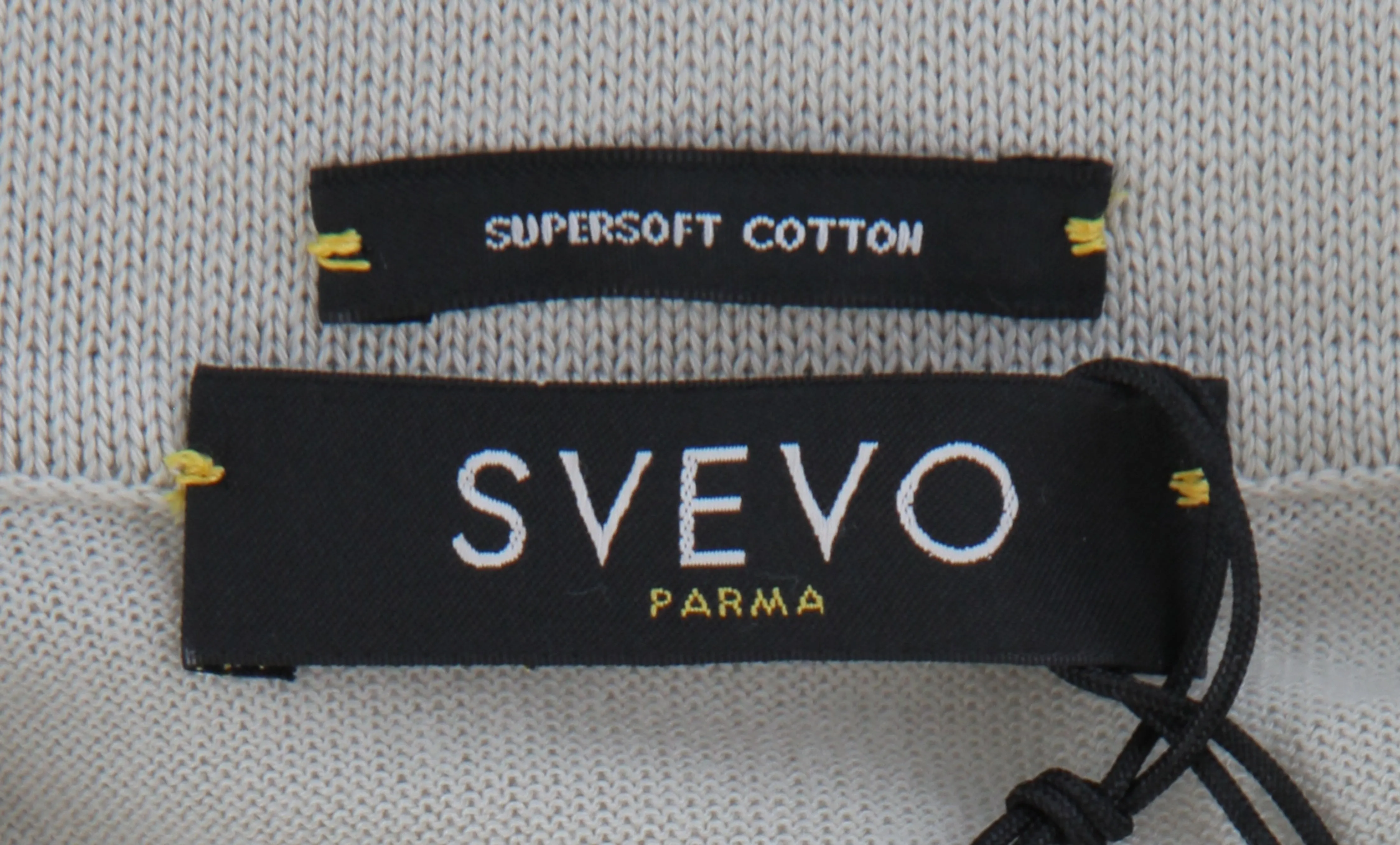 Svevo Parma Light Gray 1/4 Zip Polo Sweater