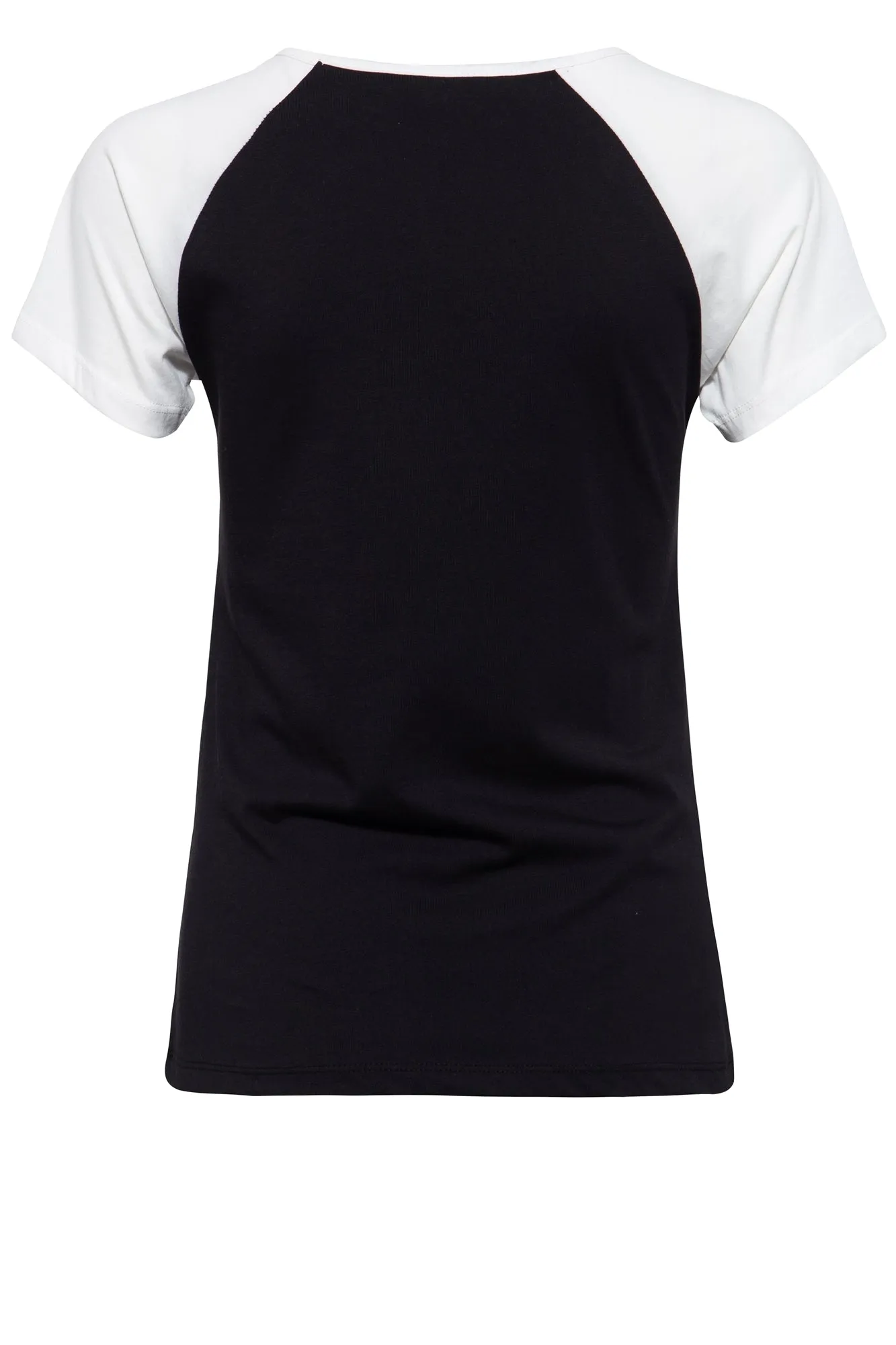 T-Shirt mit kontrastierenden Raglan-Ärmeln und Frontprint «Chopper»