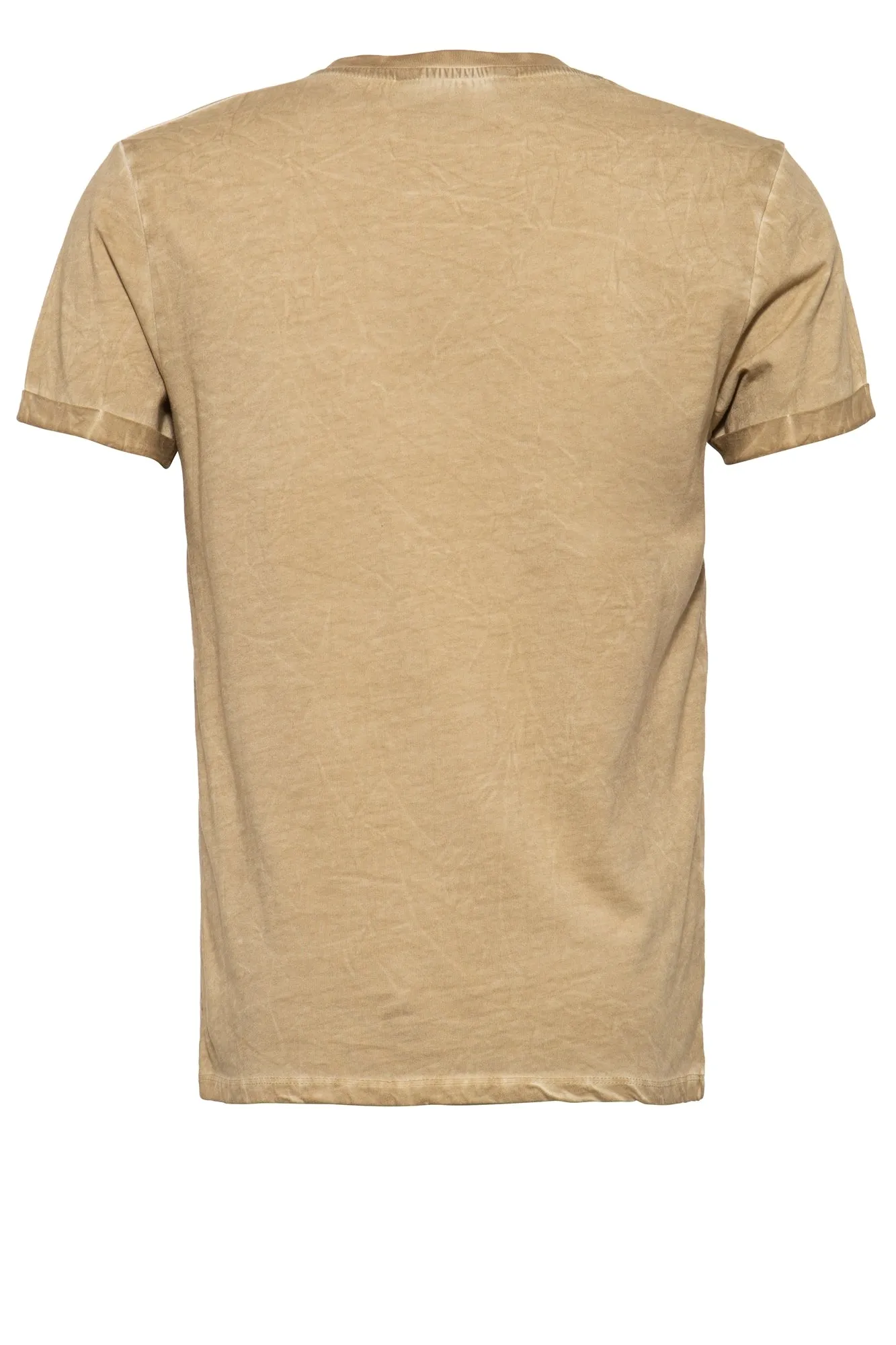 T-Shirt mit Oilwash-Effekt und Frontprint «Kk Original»