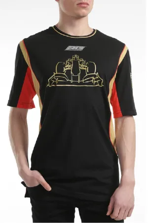 T-SHIRT Tee Adult Formula One 1 Lotus F1 Team NEW! Romain Grosjean Black