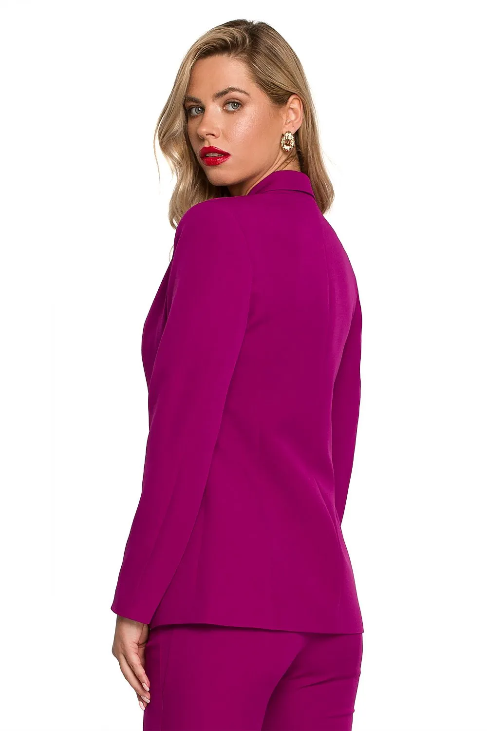 Tailored Blazer Set With Button