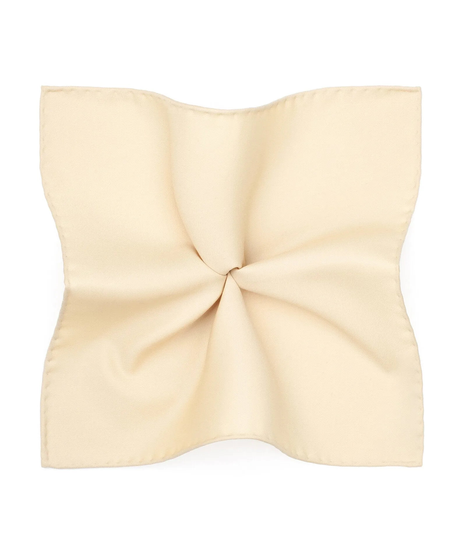 Tailored Handmade Pastel yellow in Wool Pocket Square