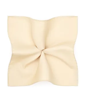 Tailored Handmade Pastel yellow in Wool Pocket Square