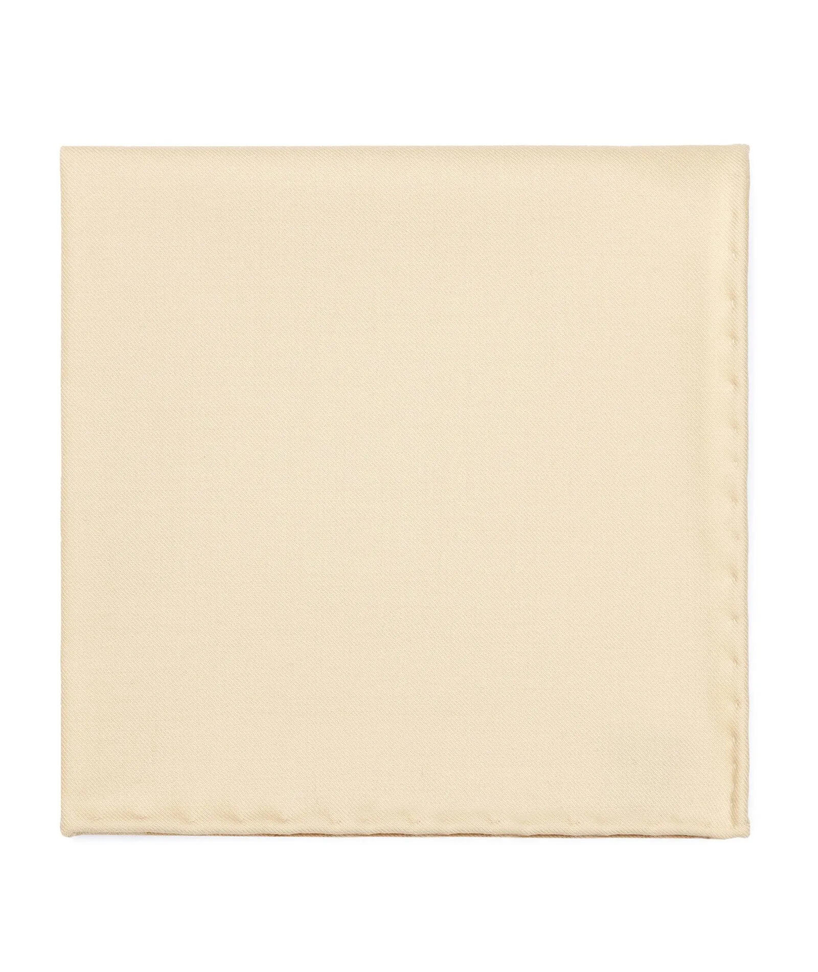 Tailored Handmade Pastel yellow in Wool Pocket Square