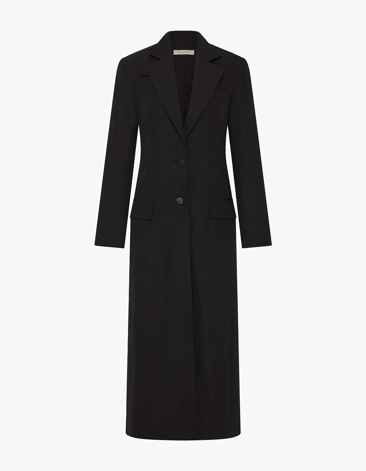 Tailored Maxi Coat - Black