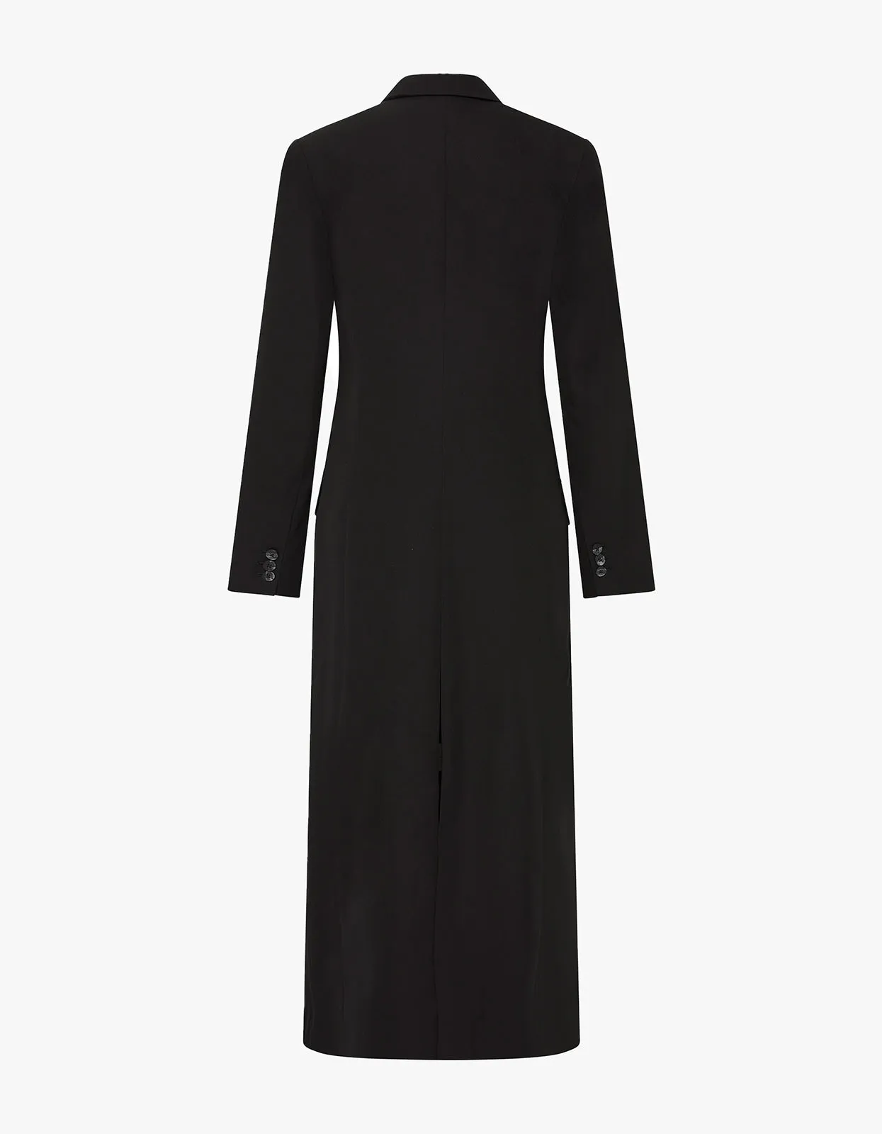 Tailored Maxi Coat - Black