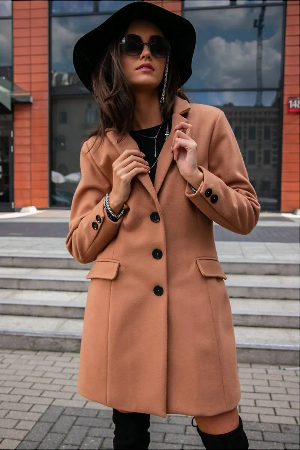 Tailored Single-Breasted Coat