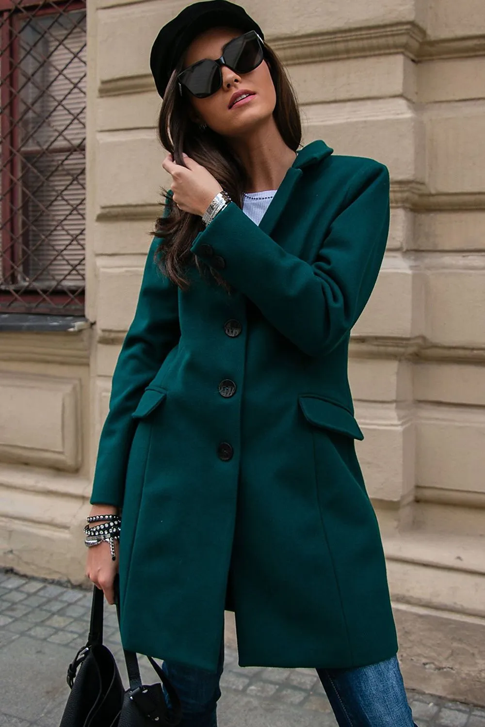 Tailored Single-Breasted Coat